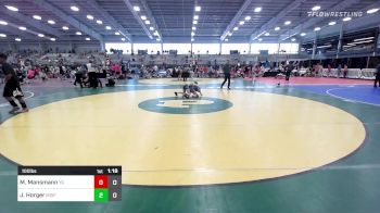 100 lbs Rr Rnd 5 - Madi Mansmann, Young Guns Girls vs Julia Horger, Misfits Girls Wrestling