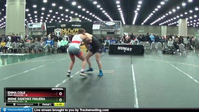 155 lbs Semis (4 Team) - Emma Cole, Iowa Wesleyan vs Irene Sanchez Figuera, Oklahoma City