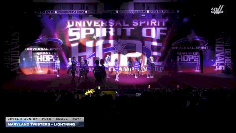 Maryland Twisters - Lightning [2026 L3 Junior - Flex - Small Day 1] 2026 Spirit of Hope Grand Nationals