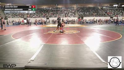 130 lbs Round Of 16 - Addilynn Gray, Sperry HS Girls vs Brooklyn Segraves, Broken Arrow Girls Junior High