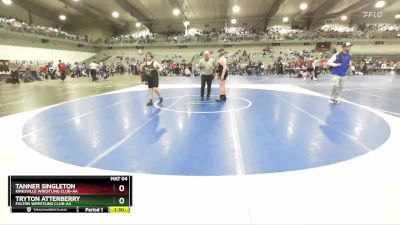 175 lbs Quarterfinal - Tryton Atterberry, Fulton Wrestling Club-AA vs Tanner Singleton, Kirksville Wrestling Club-AA