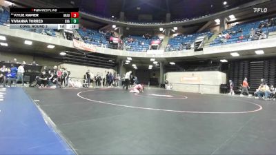 155 lbs Cons. Round 3 - Kylie Rapier, Bradley (B.-Bourbonnais) vs Vivianna Torres, Unattached