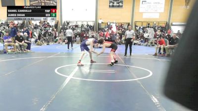 106 lbs Consi Of 16 #2 - Daniel Candullo, Pomperaug/Watwn/Naug vs James Swan, Deering