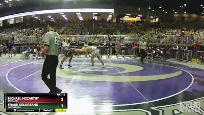 2A 182 lbs Semifinal - Frank Solorzano, Lake Gibson vs Michael McCarthy, Satellite