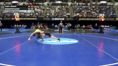184 lbs Cons. Round 1 - Remington Bauer, Baldwin Wallace vs Casey Aikman, North Central (IL)