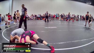 96 lbs Round 6 (10 Team) - Jacob Barrett, MF Purge Elite vs Jaxson Hackett, Lake Gibson Braves