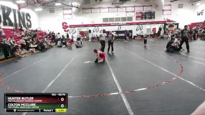 65/70 Cons. Round 3 - Colton McClure, The Storm Wrestling Center vs Hunter Butler, The Colosseum Training Center