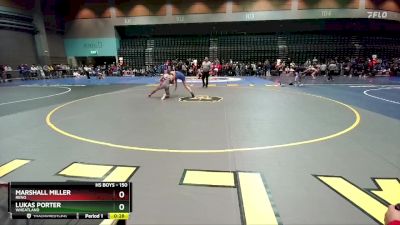 150 lbs Cons. Round 1 - Lukas Porter, Wheatland vs Marshall Miller, Reno