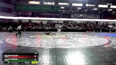 120 lbs 1st Place Match - Aulani Macias, Nampa vs Alijah Macias, Nampa