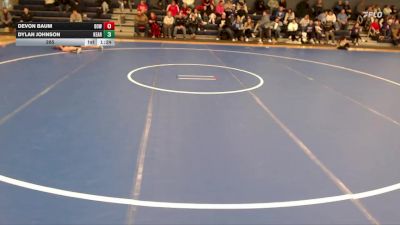 285 lbs Round 3 (16 Team) - Dylan Johnson, Kearney vs Devon Baum, Broken Bow