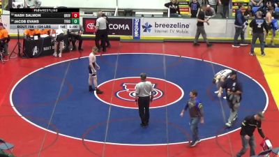 124 lbs Consi Of 32 #2 - Nash Salmon, Grove City vs Jacob Evans, Tyrone Christian Academy