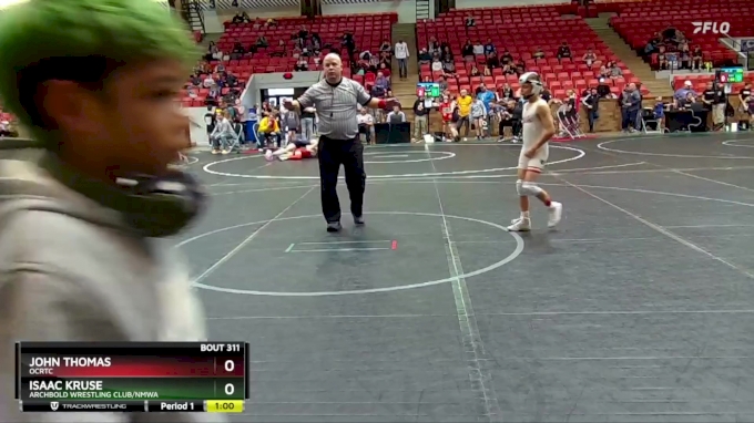 76 lbs Quarterfinal - Isaac Kruse, Archbold Wrestling Club/NMWA vs John ...