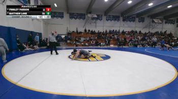 142 lbs Champ. Round 2 - Finnley Parson, Los Gatos vs Matthew Lane, Tracy