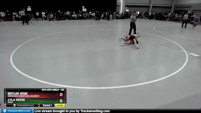 85 lbs Quarterfinal - Lyla Moos, Iowa vs BryLee Irsik, Nebraska Wrestling Academy