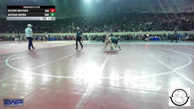 160 lbs Round Of 128 - Oliver Moyeda, Kingfisher YellowJackets vs Jaydan Gates, Gore Public Schools