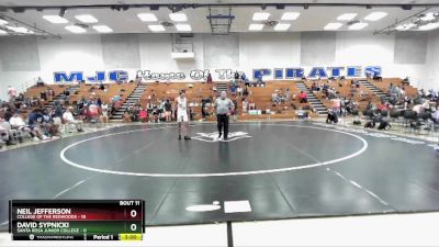 149 lbs Quarters & 1st Wb (16 Team) - Neil Jefferson, College Of The Redwoods vs David Sypnicki, Santa Rosa Junior College