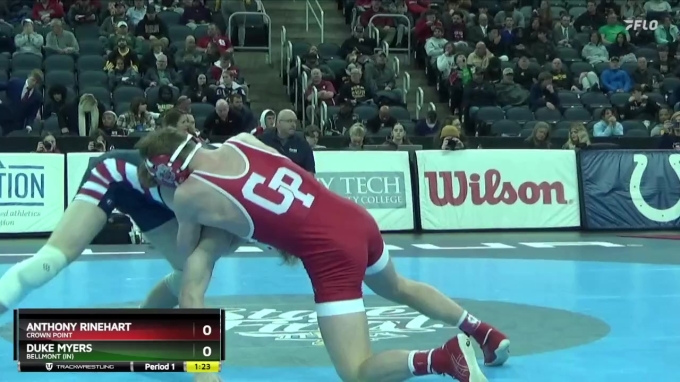165 lbs Semifinal - Duke Myers, Bellmont (IN) vs Anthony Rinehart ...