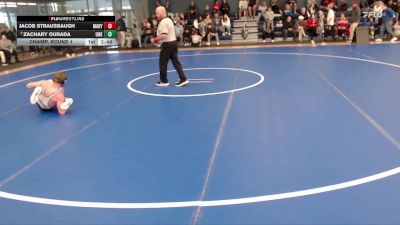 133 lbs Champ. Round 1 - Zachary Ourada, Nebraska-Kearney vs Jacob Strausbaugh, Mary