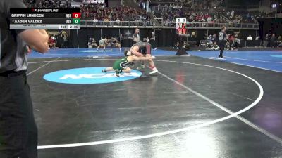 157 lbs Champ. Round 1 - Aaden Valdez, Adams St. vs Griffin Lundeen, Northern St.