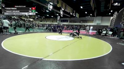 165 lbs Champ. Round 3 - Ryan Fencil, Gilbert vs Bailey Holman, Poway