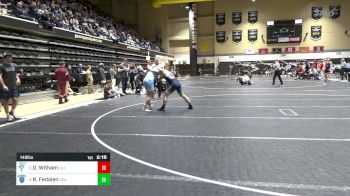 149 lbs Quarterfinal - Drew Witham, LIU vs Richard Fedalen, Columbia