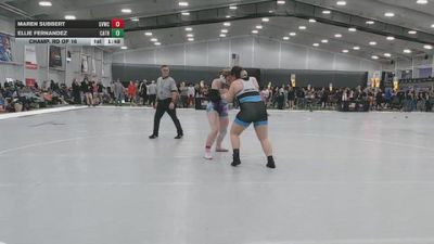 235 lbs Champ. Rd Of 16 - Ellie Fernandez, Carrollton Thunder vs Maren Subbert, Grand View Wrestling Club