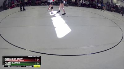 148 lbs Quarterfinal - MaiLee Garner, Nebraska vs Alexandra Grow, Nebraska Wrestling Academy