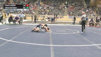 106 lbs Cons. Round 1 - River Leonard, Central Hardin vs Mikah Mattingly, Male