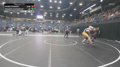 285 lbs Champ. Round 3 - Jayden Shannon, Fort Hays Tech Northwest vs Brandon Schoenecke, Carl Albert State