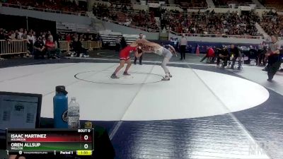 D4-157 lbs Semifinal - Isaac Martinez, Holbrook vs Oren Allsup, Willcox