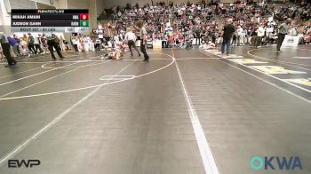 80 lbs Round Of 32 - Mikah Amani, HURRICANE WRESTLING ACADEMY vs Judson Gann, Barnsdall Youth Wrestling