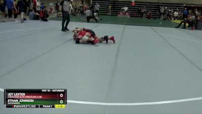 110 lbs Semifinal - Jet Lester, Chickasaw Elite Wrestling Club vs Ethan Johnson, Alexandria