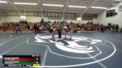 215 lbs Cons. Round 4 - Elijah Prante, Boulder Creek vs Easton Filetti, Poston Butte