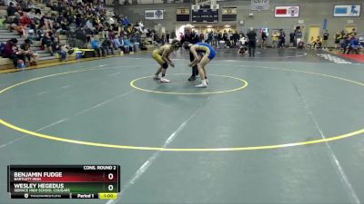 140 lbs Cons. Round 2 - Wesley Hegedus, Service High School Cougars vs Benjamin Fudge, Bartlett High