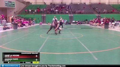 190 lbs Semis & 1st Wb (8 Team) - Hannah Mayo, Gilmer vs Jame`la Moore, Jordan