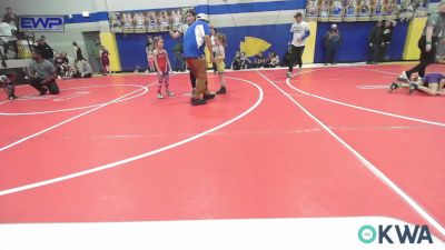 52 lbs Rr Rnd 1 - Kaidyn Camper, Caney Valley Wrestling vs Evaleen Farrell, Berryhill Wrestling Club