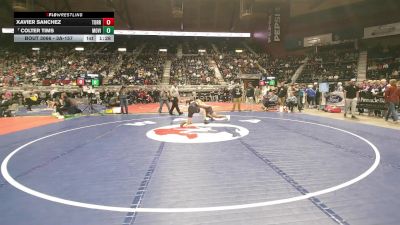3A-157 lbs Champ. Round 1 - Colter Tims, Mountain View vs Xavier Sanchez, Torrington