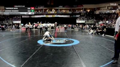 5A 133 lbs Quarterfinal - Marcus Abeyta, Cleveland vs Zack Valdez, La Cueva