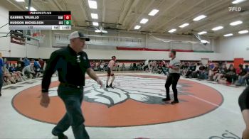 132 lbs Round 4 (6 Team) - Gabriel Trujillo, Rawlins vs Hudson Mickelson, Lovell High School