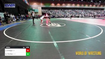 100 lbs Quarterfinal - Jalissa Ortega, TUF CA Wrestling Academy vs Aubrey Pinther, La Grande Girls