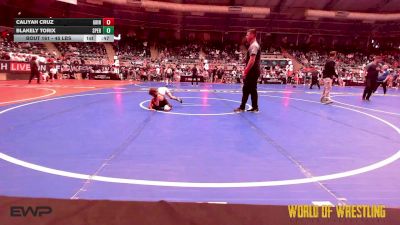 45 lbs 3rd Place - Caliyah Cruz, Grindhouse vs Blakely Torix, Sperry Wrestling Club