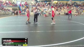 150 lbs Champ. Round 1 - Collin Ambush, St. James School vs Liam Kilner, The Heights School