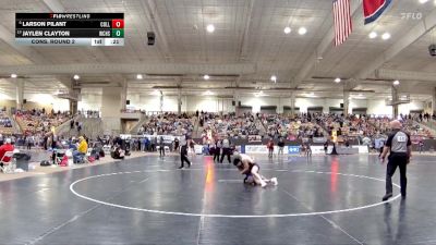 AA 120 lbs Cons. Round 2 - Larson Pilant, Collierville High School vs Jaylen Clayton, Warren Co. High School