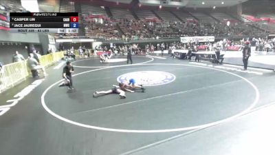 63 lbs Cons. Round 4 - Casper Lin, California Grapplers vs Jace Jauregui, Madera Wrestling Club