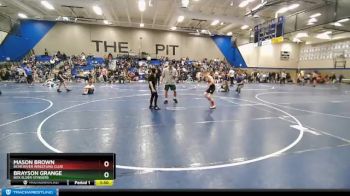 90 lbs Cons. Round 2 - Brayson Grange, Box Elder Stingers vs Mason Brown, Bear River Wrestling Club