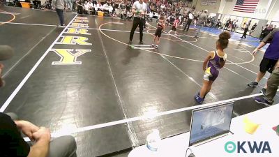 46 lbs Rr Rnd 1 - Sunni Booth, Sperry Wrestling Club vs Samaya Brown, Bristow Youth Wrestling