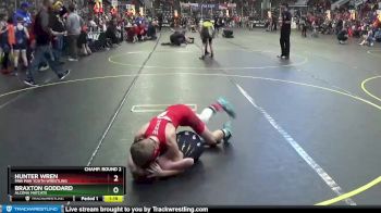 66 lbs Champ. Round 2 - Braxton Goddard, Alcona Matcats vs Hunter Wren, Paw Paw Youth Wrestling