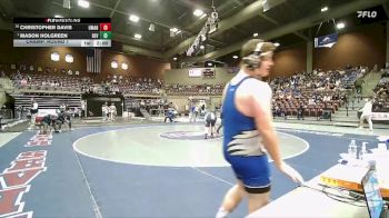 2A 215 lbs Champ. Round 1 - Mason Holgreen, Beaver vs Christopher Davis, Utah Military Academy Hillfield