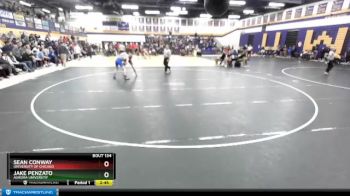 141 lbs Quarterfinal - Sean Conway, University Of Chicago vs Jake Penzato, Aurora Universtiy