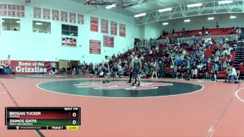 144 lbs Quarterfinal - Brogan Tucker, Graham vs Zisimos Giatis, Highland (Medina)